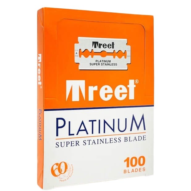 Box - Treet Double Edge Blades  Platinum Super Stainless