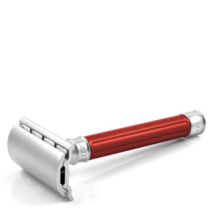 Safety Razor 3ONE6 - Stainless Steel - red